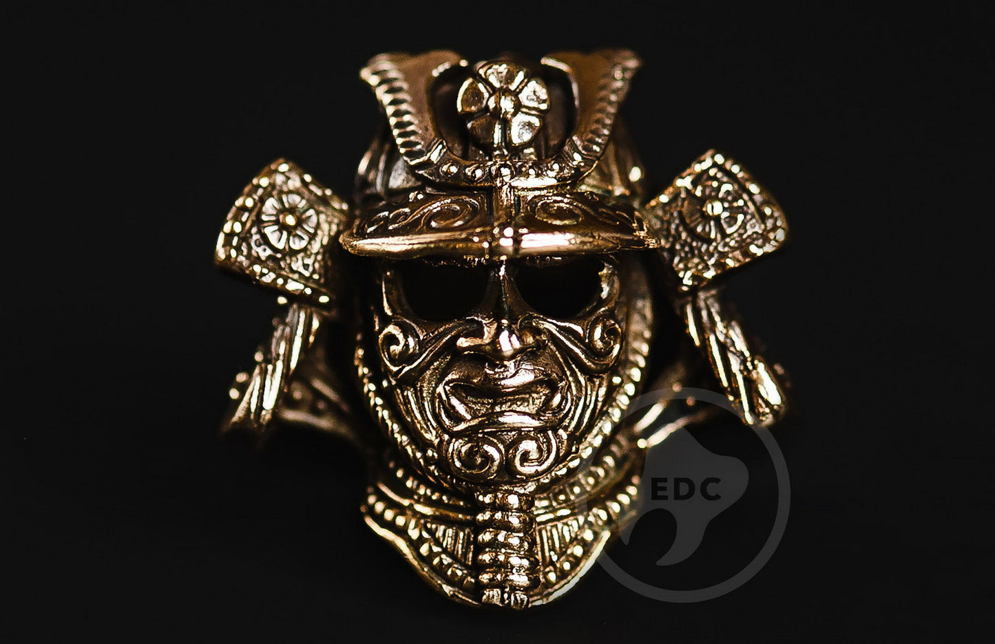 Brass Lanyard Bead Samurai Helmet