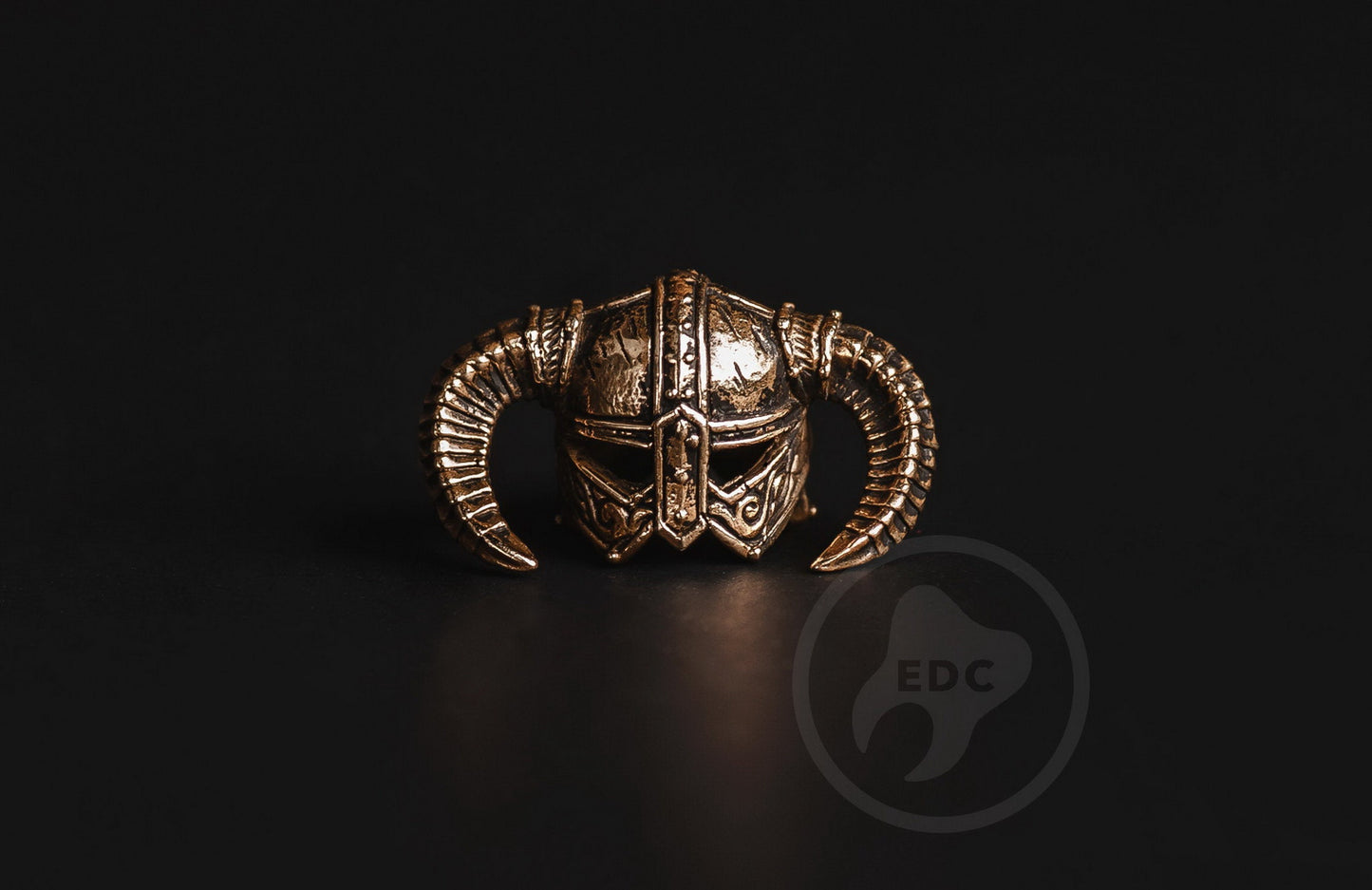 Brass Paracord Bead Dragonborn's Helmet