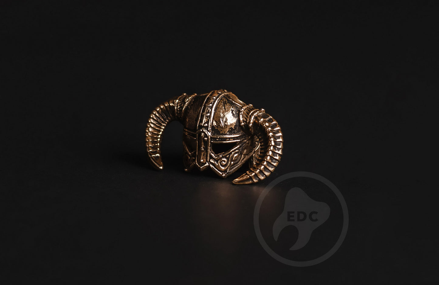 Brass Paracord Bead Dragonborn's Helmet