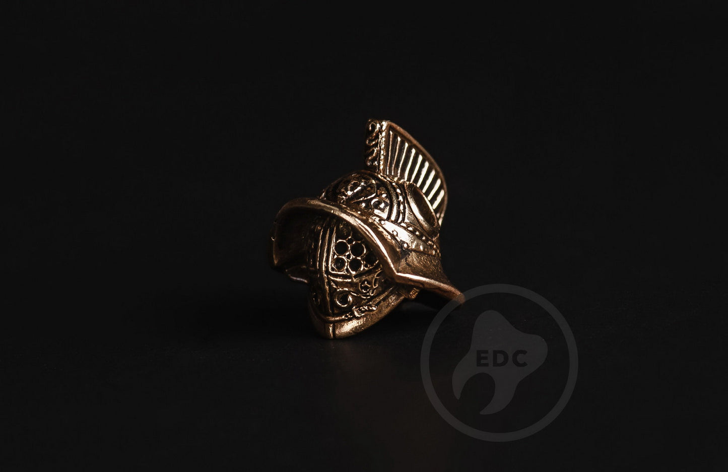 Brass Paracord Bead EDC Gladiator's Helmet