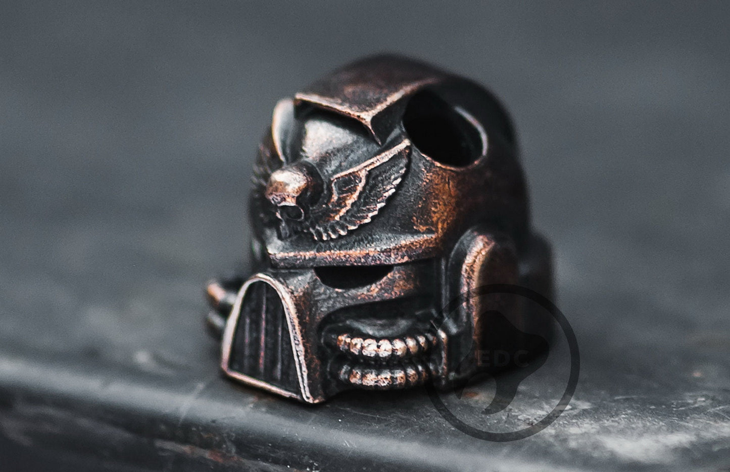 Brass Paracord Bead EDC Warhammer 40k Helmet