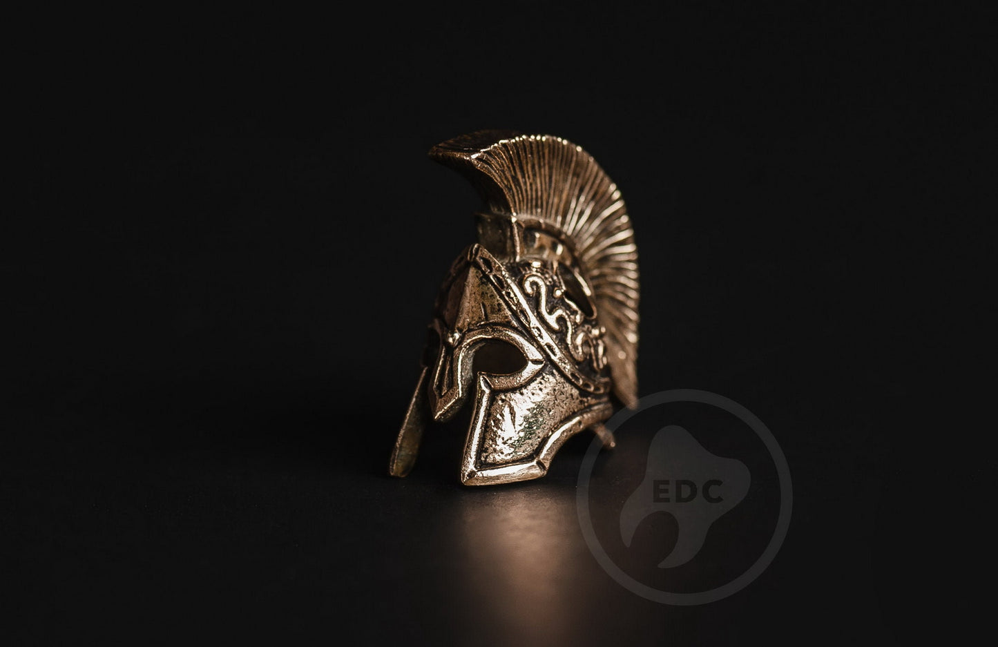 Brass Paracord Bead Spartan Helmet