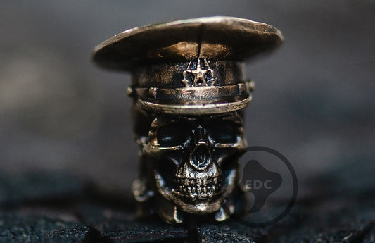 Brass Skull Bead For Paracord Border Guard