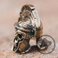 Vintage looking brass lanyard bead Centurion Helmet _ 2
