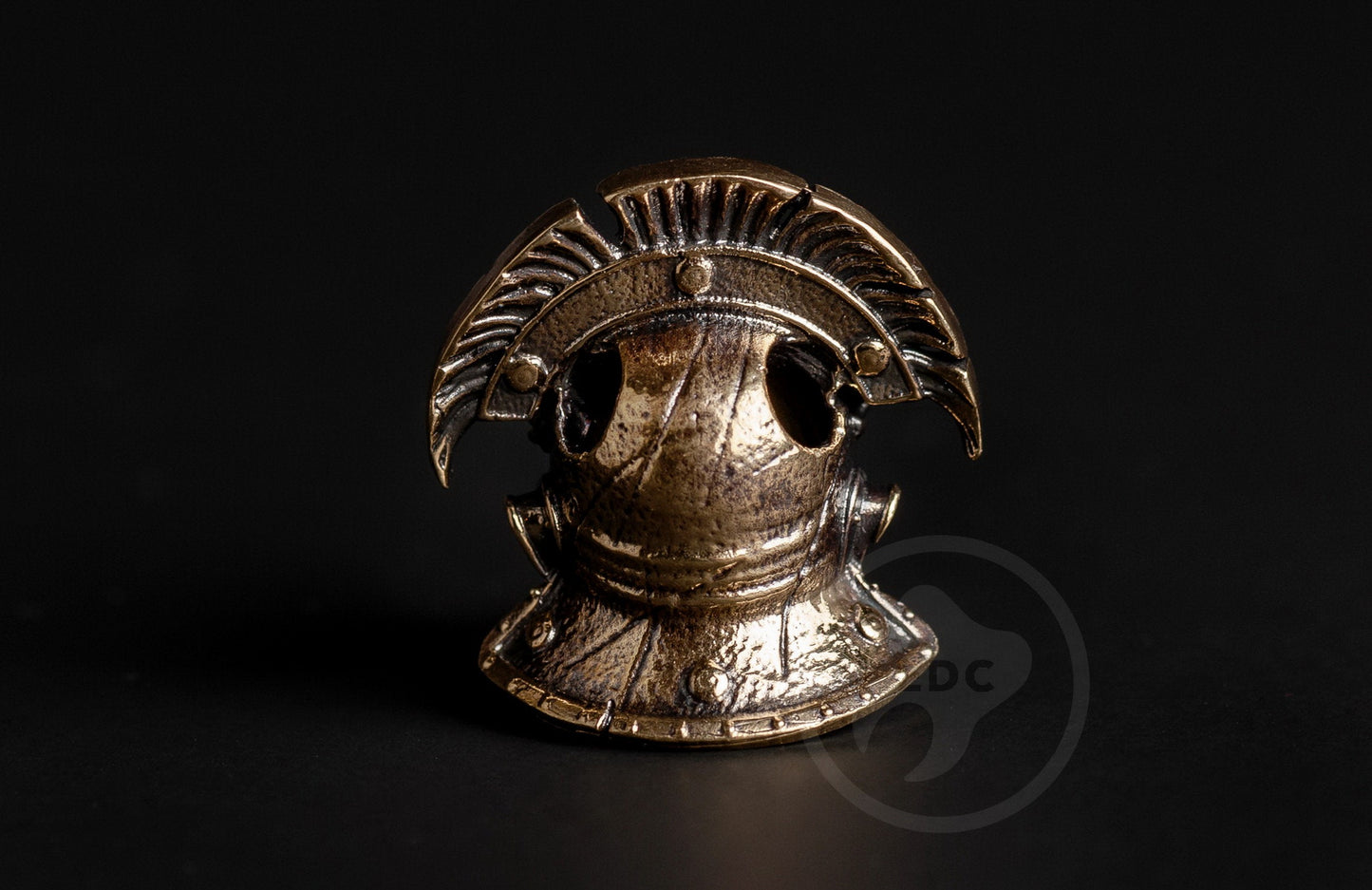 Brass Skull Bead For Paracord Centurion Helmet