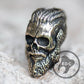 Vintage looking brass knife lanyard bead Skull Ragnar Lothbrok _ 1