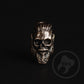 Vintage looking brass knife lanyard bead Skull Ragnar Lothbrok _ 5