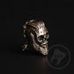 Vintage looking brass knife lanyard bead Skull Ragnar Lothbrok _ 6