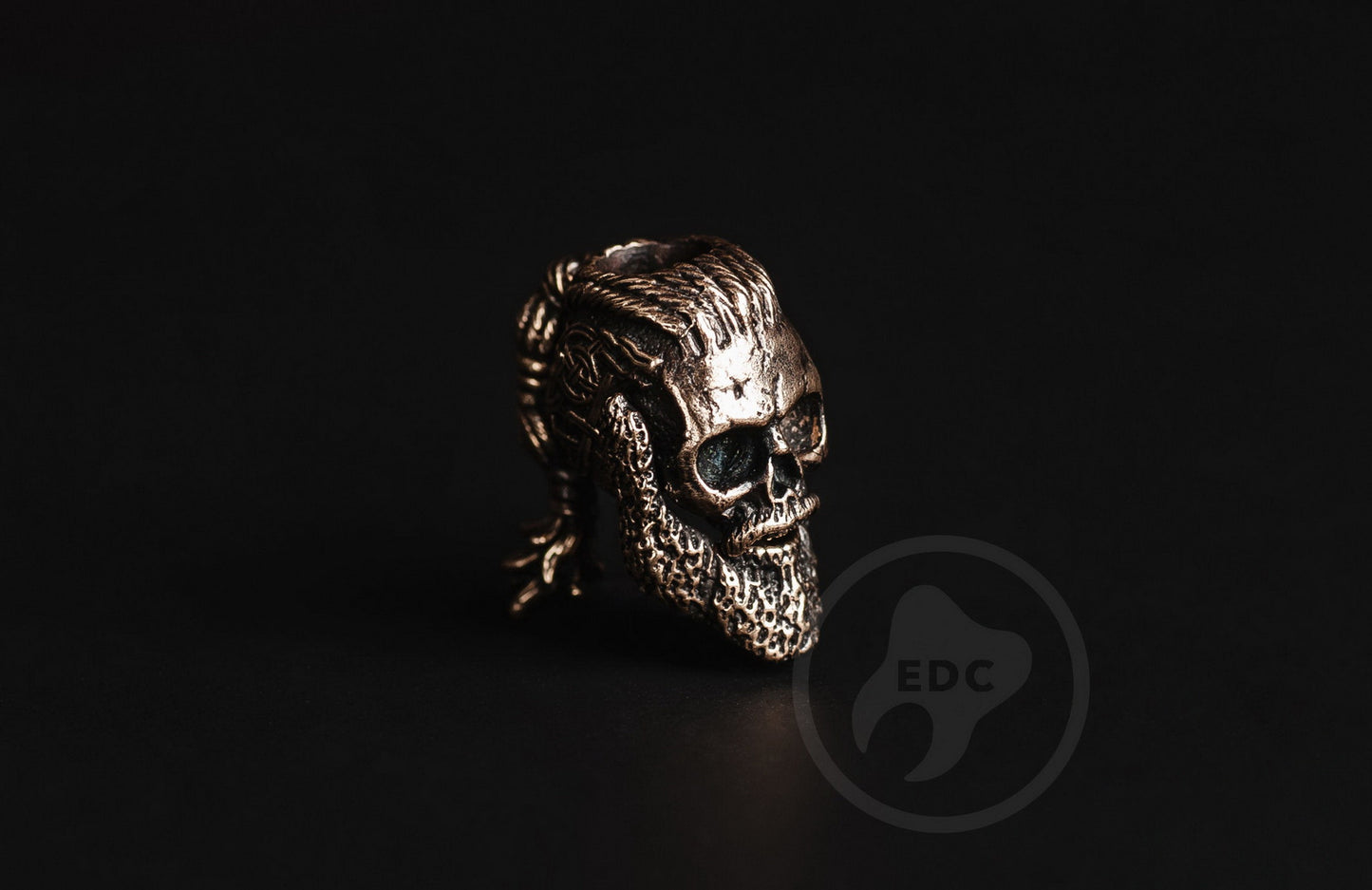 Brass Skull Bead Paracord Ragnar Lothbrok