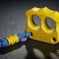 coolest cerakote coated corvette yellow brass knuckles two finger DFK 03 - 5
