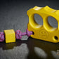 coolest cerakote coated corvette yellow brass knuckles two finger DFK 03 - 6