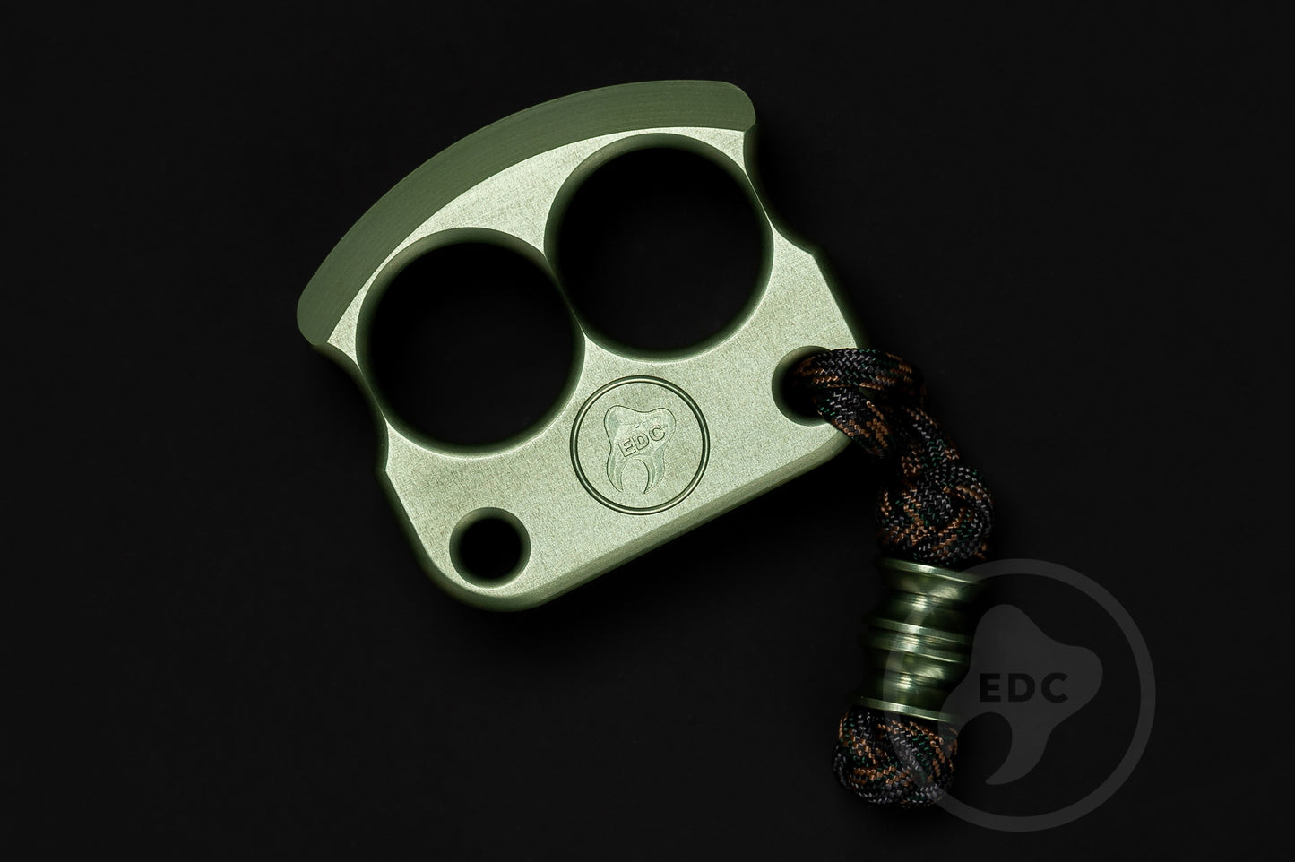 cool olive aluminum 2 finger knuckle dusters DFK 01 - 3