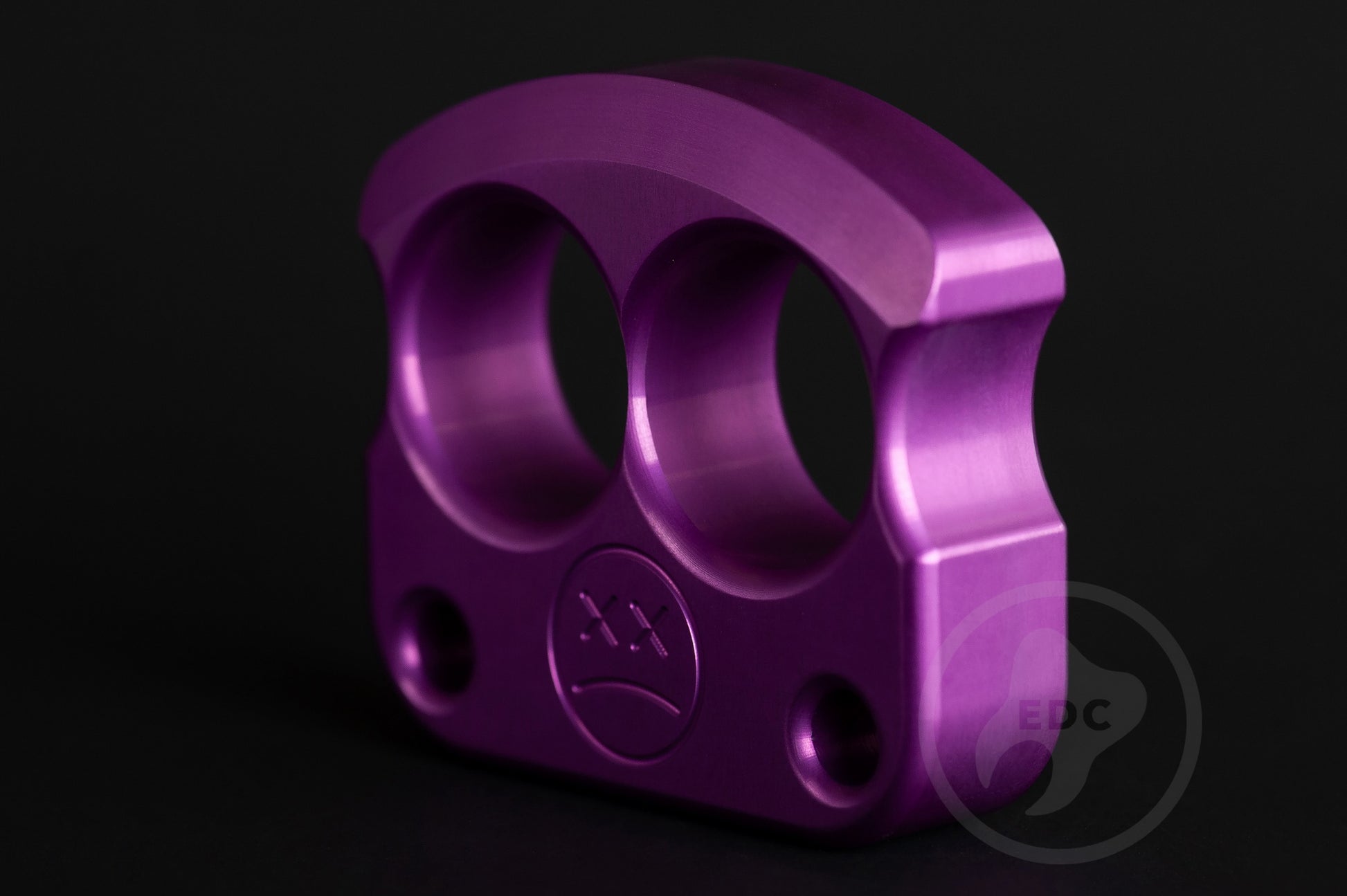 cool aluminum purple 2 finger brass knuckles DFK 01 - 2