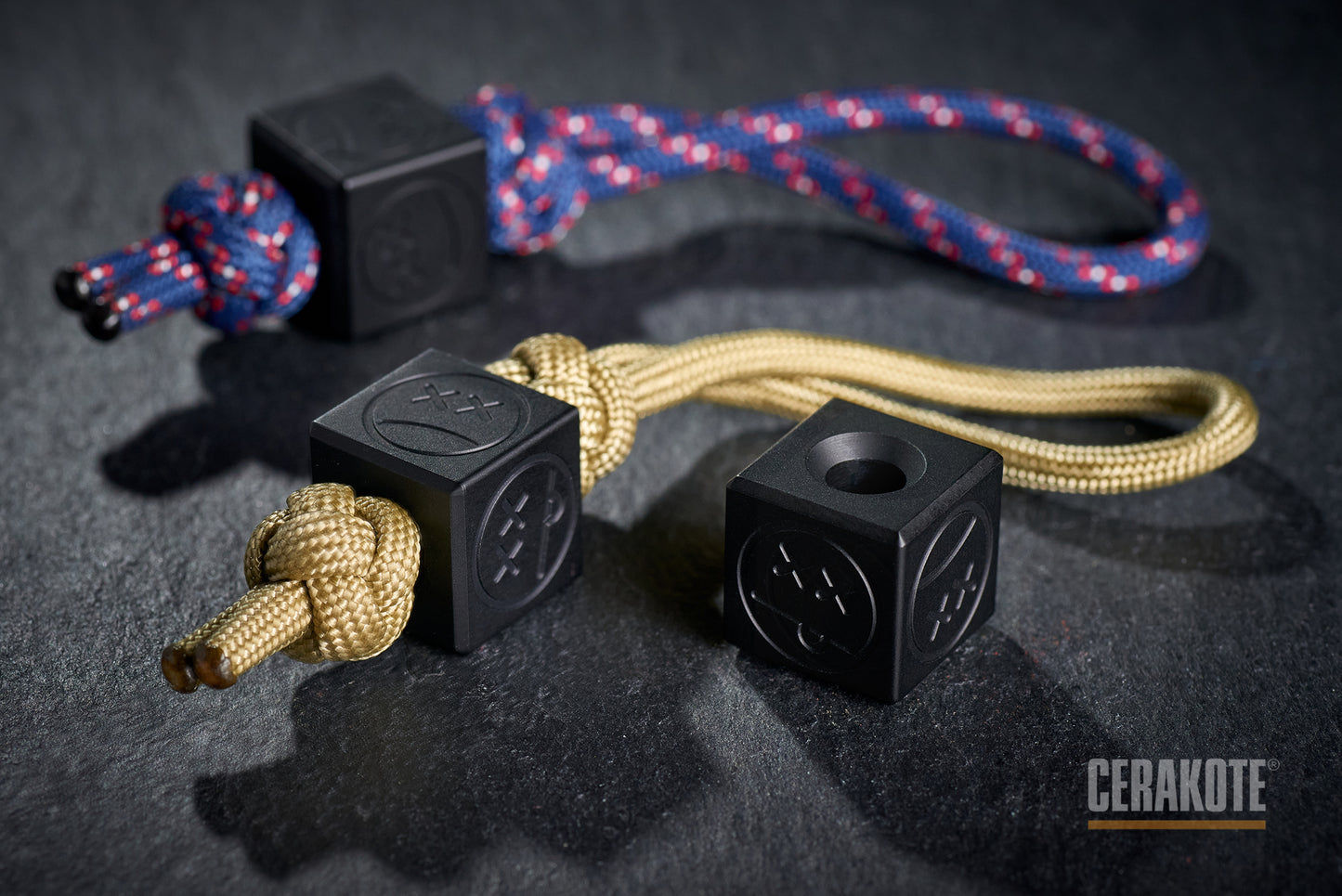 Edc Bead Cube Cerakote Coating H-190 Armor Black