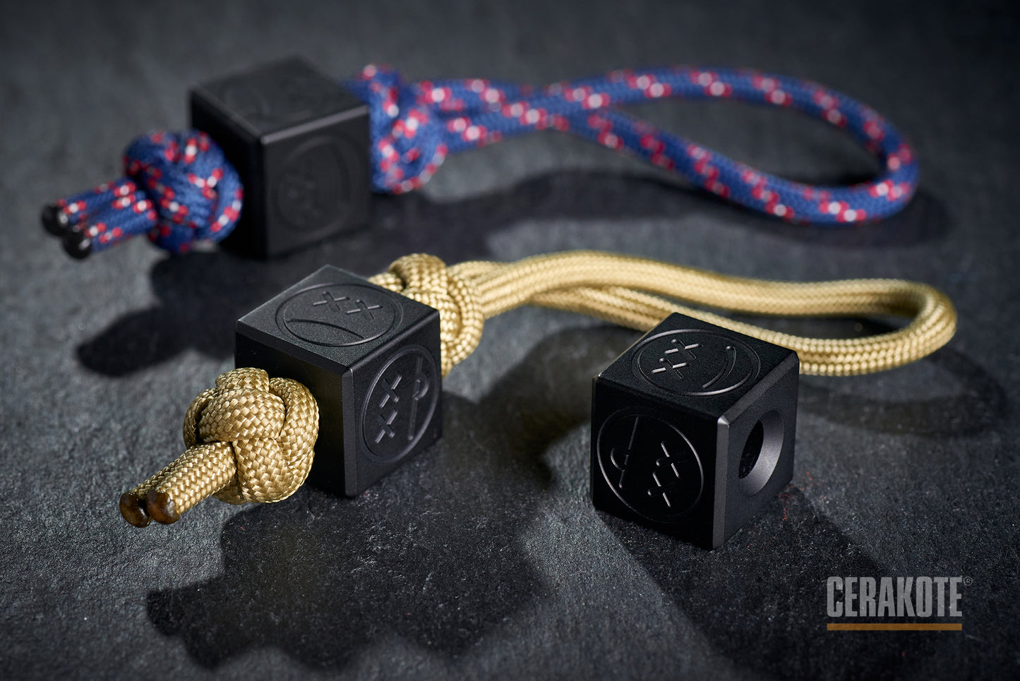 Edc Bead Cube Cerakote Coating H-190 Armor Black