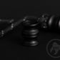 Black cheap aluminum EDC lanyard bead Cylinder _ 3