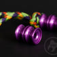 Purple cool aluminum bead for bracelets Cylinder _ 1