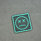 EDC Velcro Patch Sad Face Black and Teal