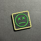 EDC Velcro Patch Sad Face Black, Yellow and Green