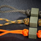 Knife Lanyard Bead Cube Cerakote Coating H-248 Forest Green