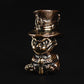 Knife Lanyard Brass Bead Cheshire Cat In Hat