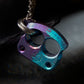 Men Necklace Pendant EDC Knuck DFK 01 Splash Anodized Ti