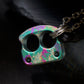 Men Pendant Necklace EDC Knuck DFK 01 Splash Anodized Ti