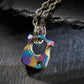 Men Pendant Necklace EDC Knuck SFK 03 Splash Anodized Ti