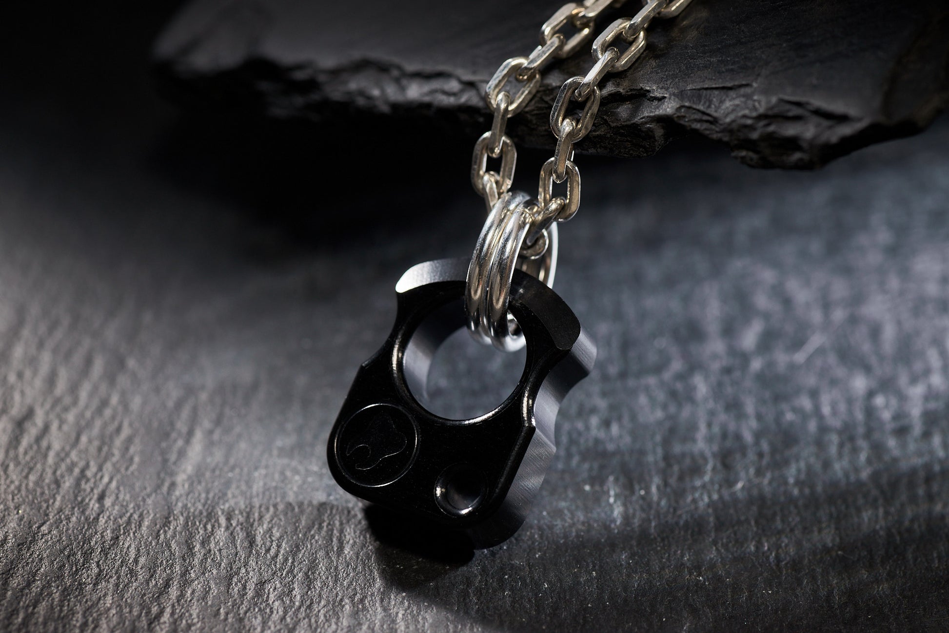Black aluminum men's necklace EDC knuck SFK 01 _ 5