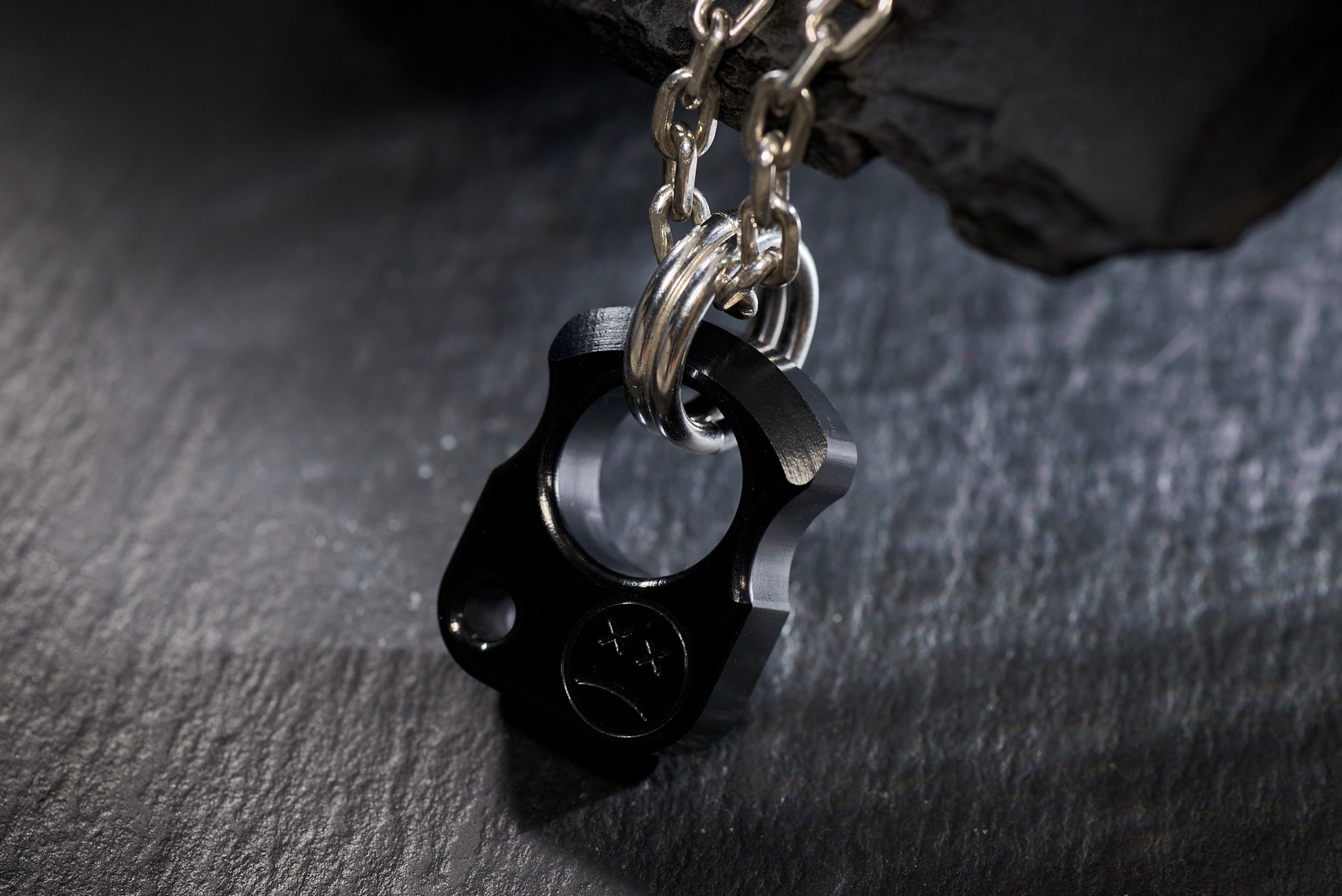 Black aluminum men's necklace EDC knuck SFK 01 _ 4