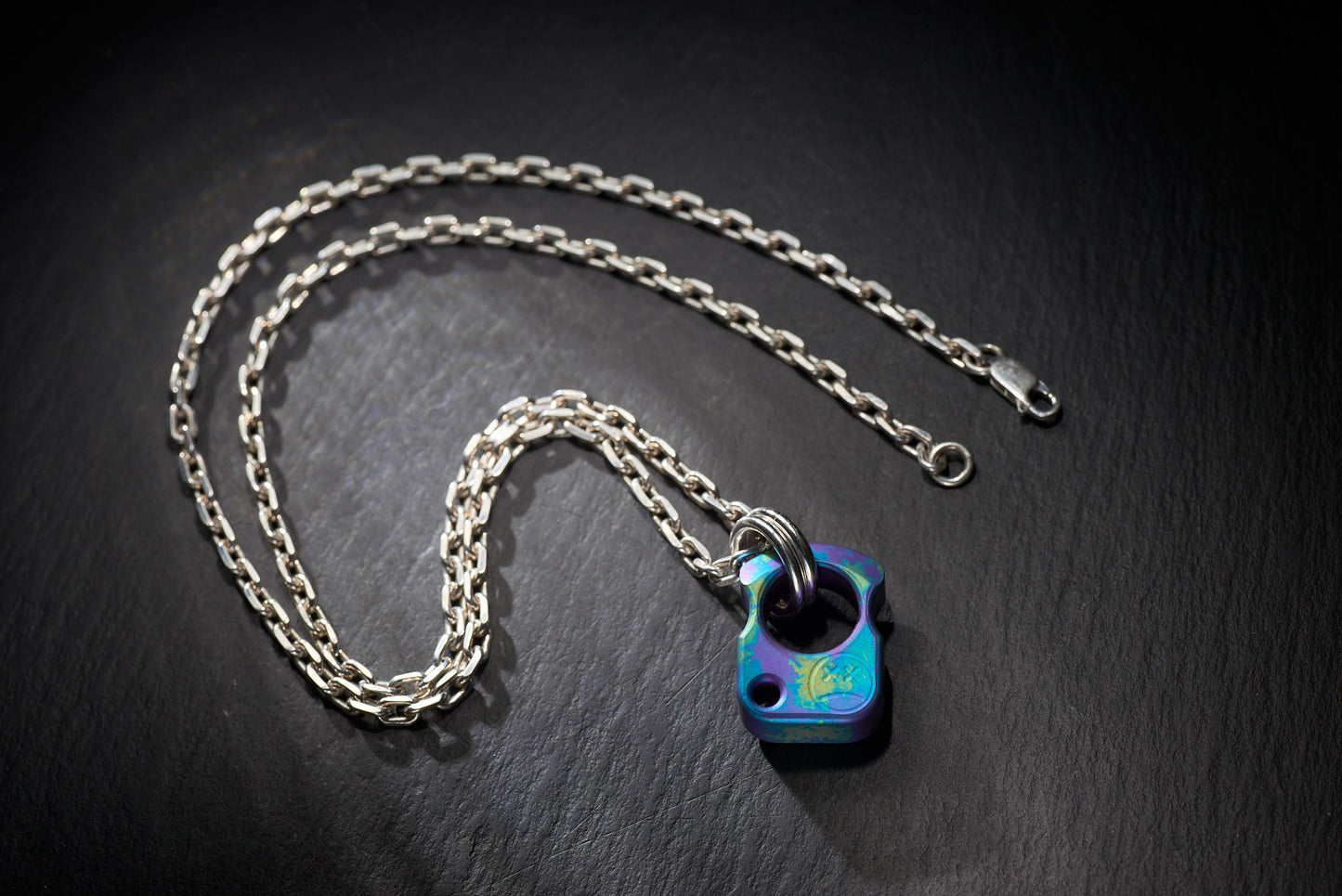 Necklace Men's EDC Knuck SFK 01 Splash Anodized Ti