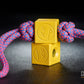 Yellow Cerakote cheap knife lanyard bead Cube _ 2