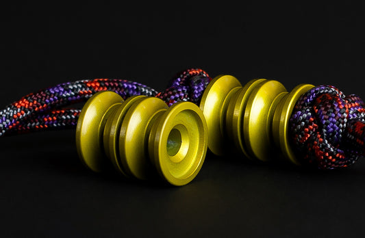 Yellow cheap aluminum paracord lanyard bead Cylinder _ 1