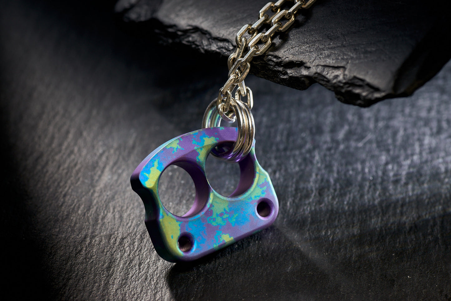 Pendant For Men EDC Knuck DFK 01 Splash Anodized Ti