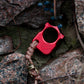 Set of Single Finger Knuckle Duster SFK 03 Stamp Red Anodizing Type 2 & Brass Knife Lanyard Bead Legionnaire's Helmet & EDC Leather Pouch