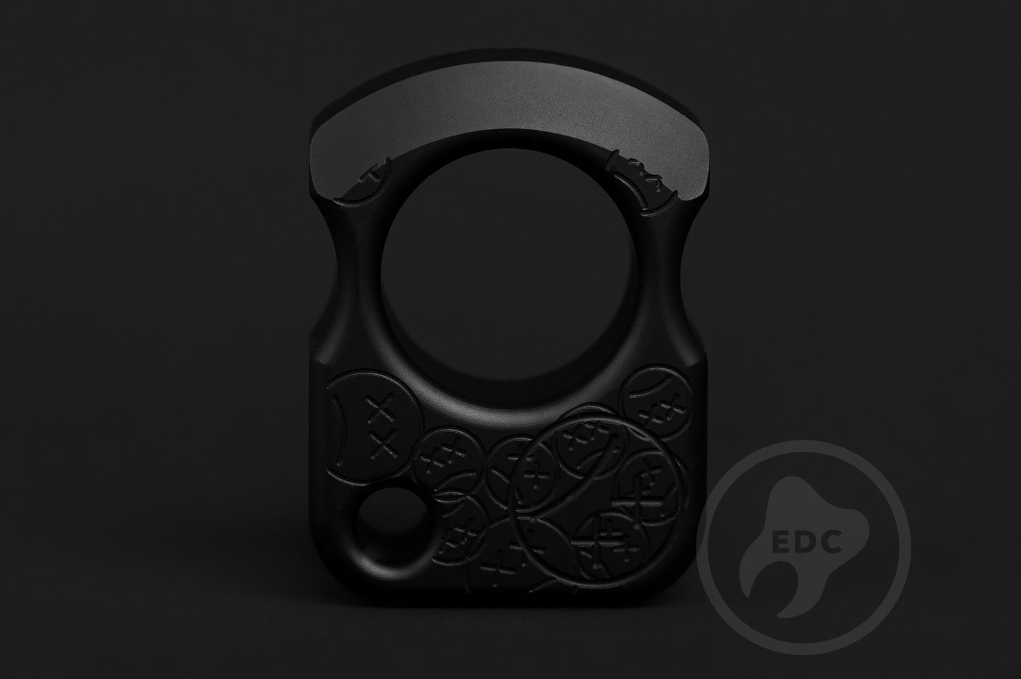 Single Finger Brass Knuckles SFK 01 Stamp Black Anodizing Type 3