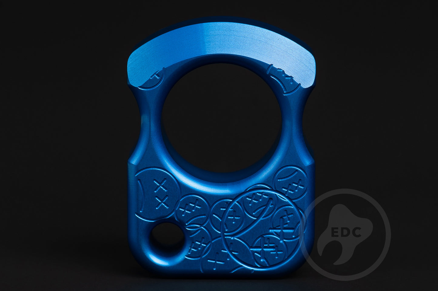 Single Finger Brass Knuckles SFK 01 Stamp Blue Anodizing Type 2