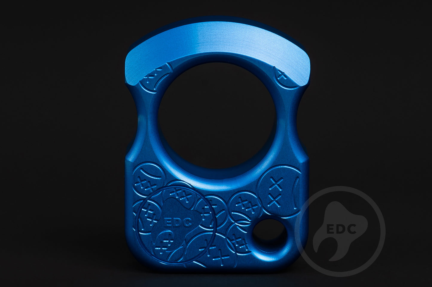 Single Finger Brass Knuckles SFK 01 Stamp Blue Anodizing Type 2