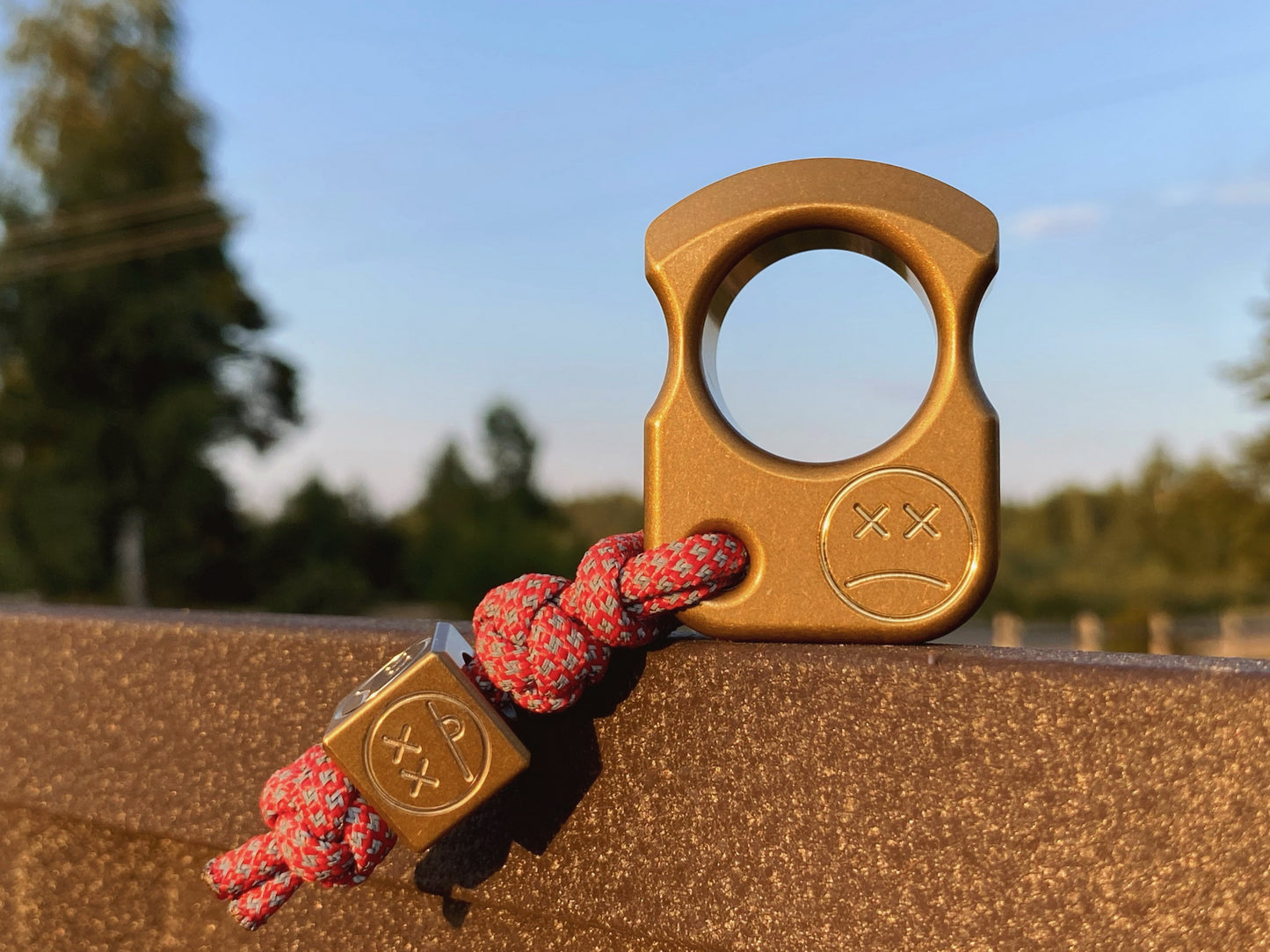 Single Finger Brass Knuckles SFK 01 Stonewashed