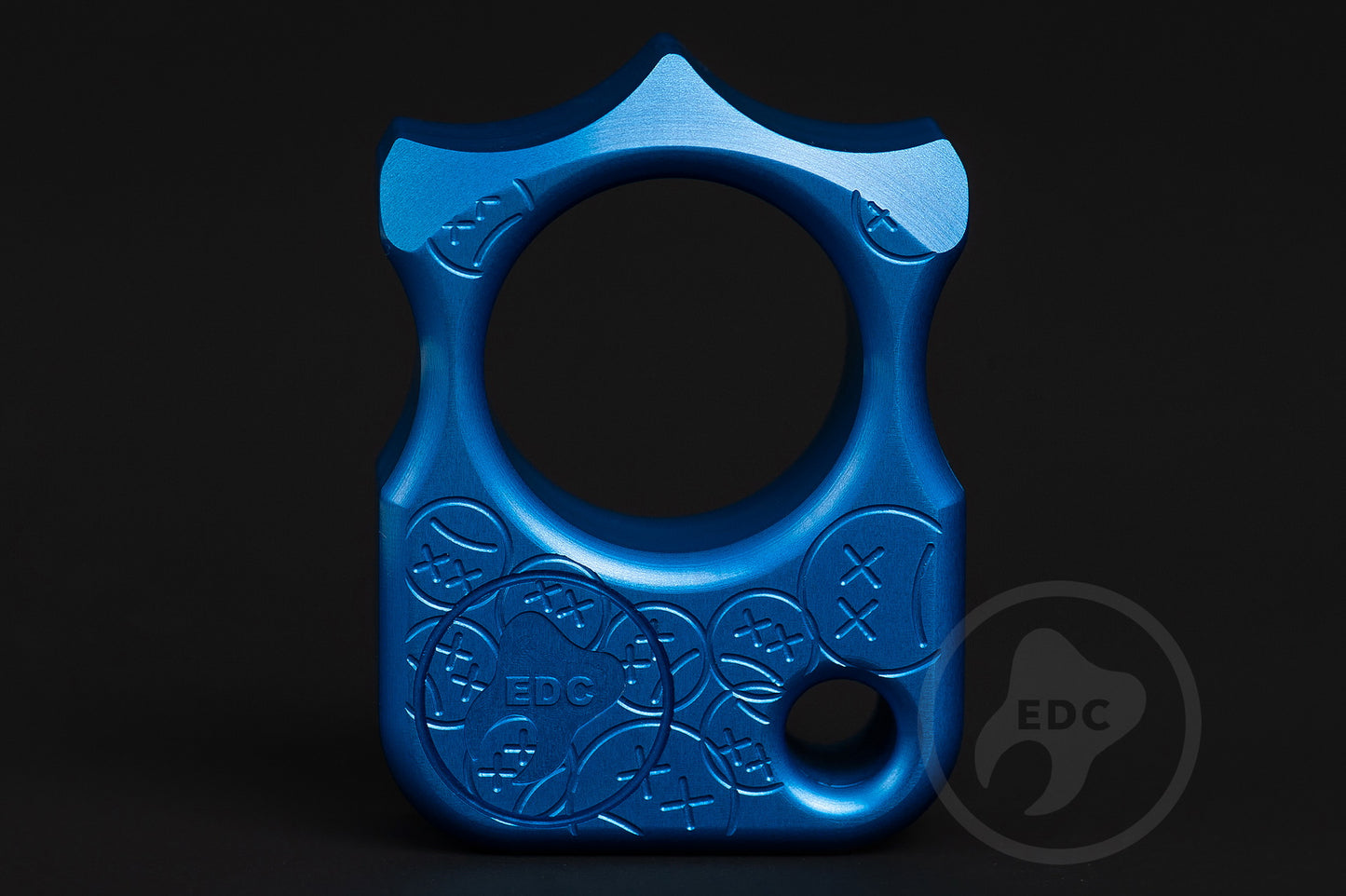 Single Finger Brass Knuckles SFK 03 Stamp Blue Anodizing Type 2