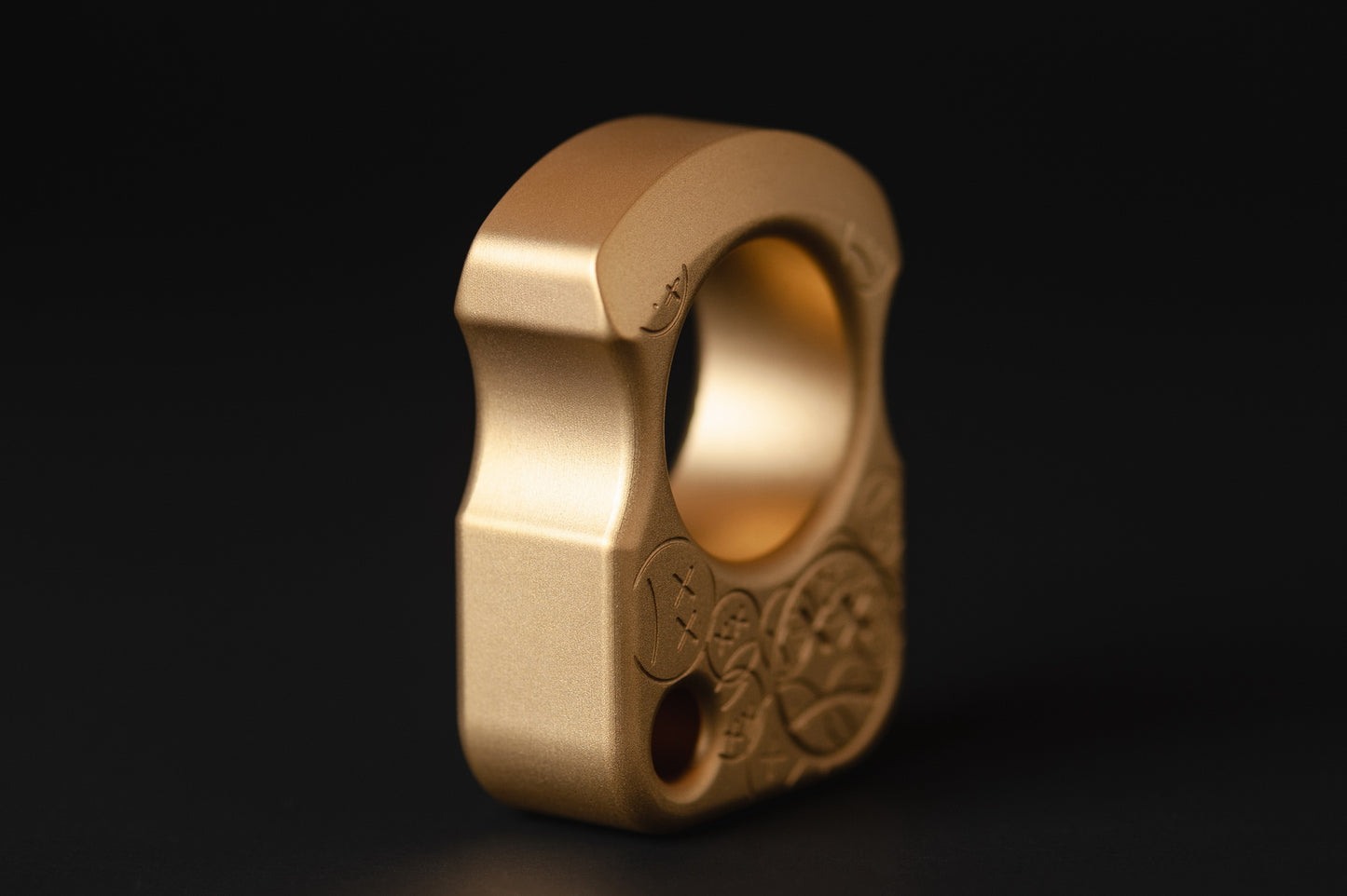 Single Finger Knuckle Brass SFK 01 Stamp Sandblasted