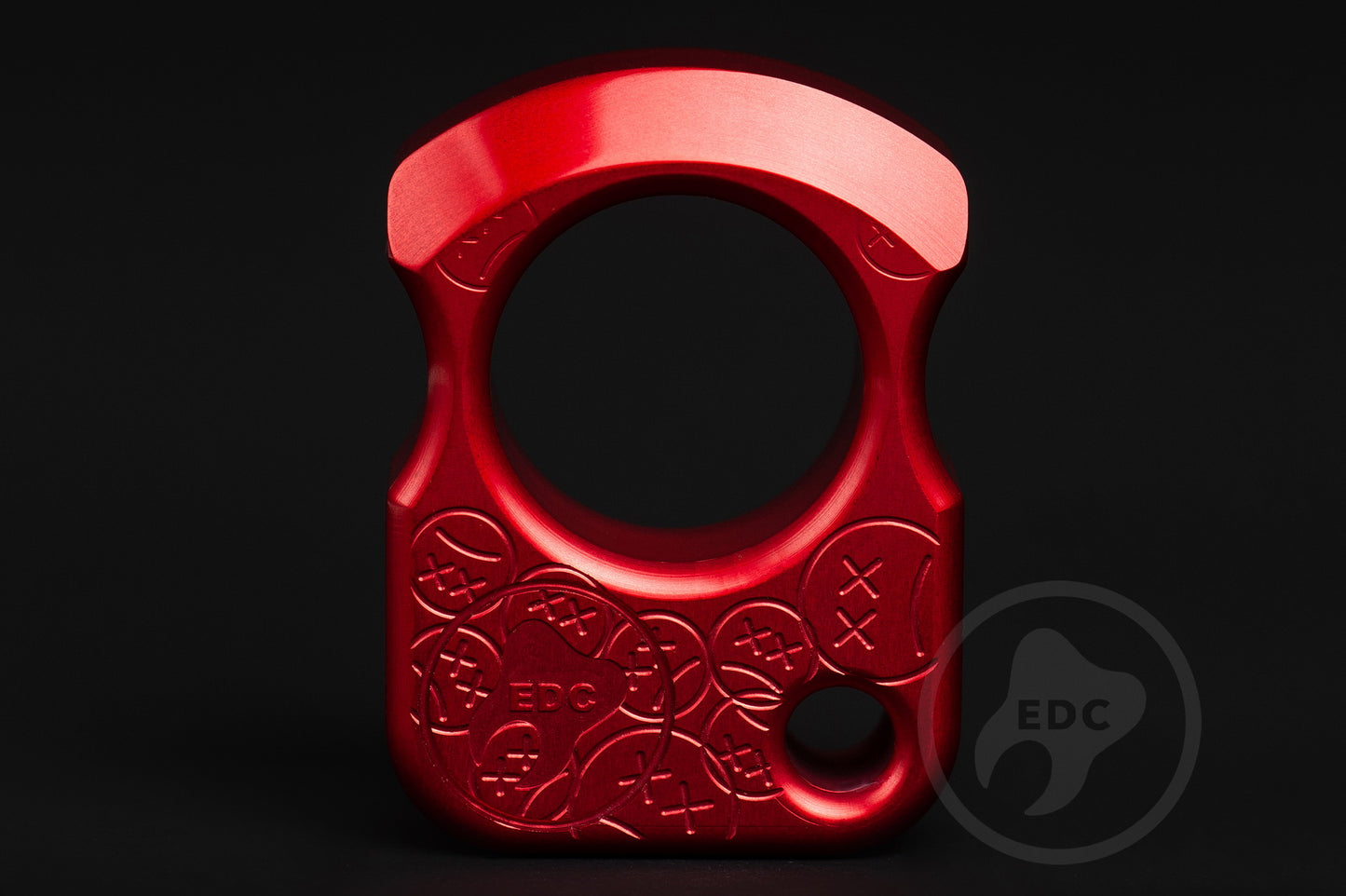 Single Finger Knuckle Duster SFK 01 Stamp Red Anodizing Type 2