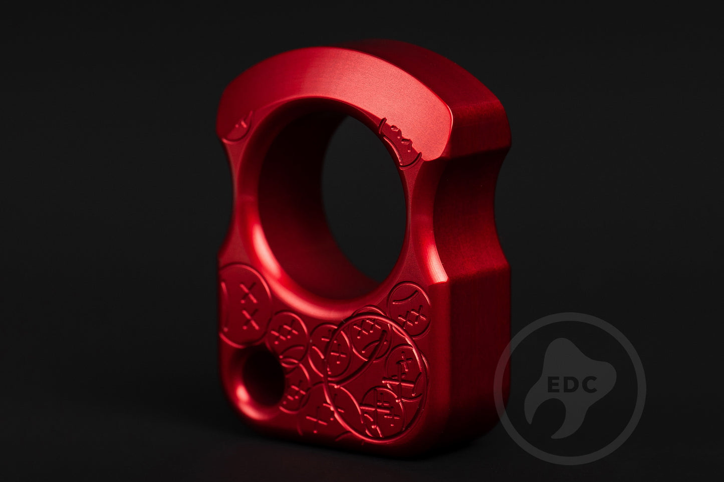 Single Finger Knuckle Duster SFK 01 Stamp Red Anodizing Type 2