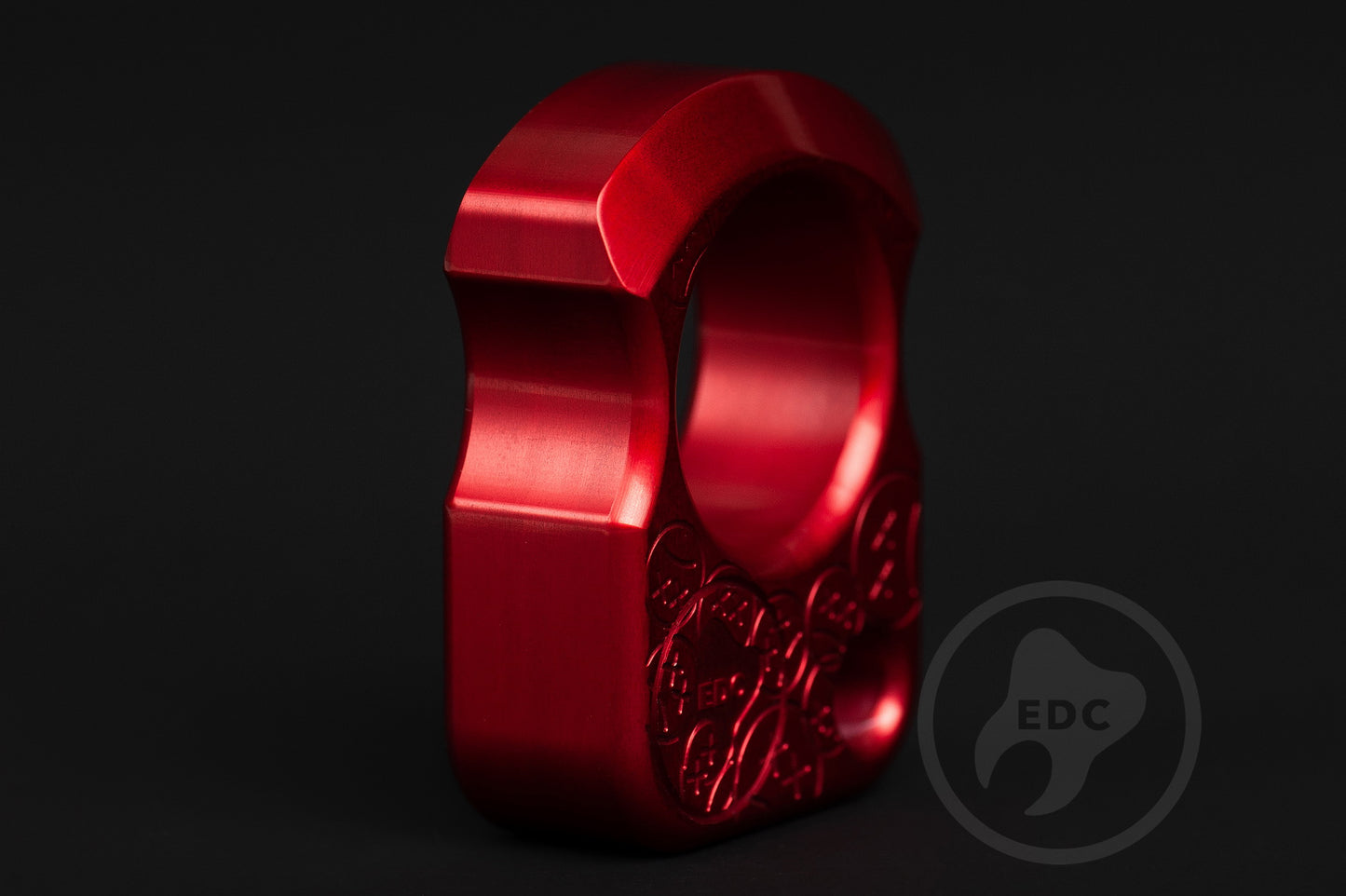 Single Finger Knuckle Duster SFK 01 Stamp Red Anodizing Type 2