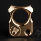 Single Finger Knuckle Duster SFK 02 Polished Brass