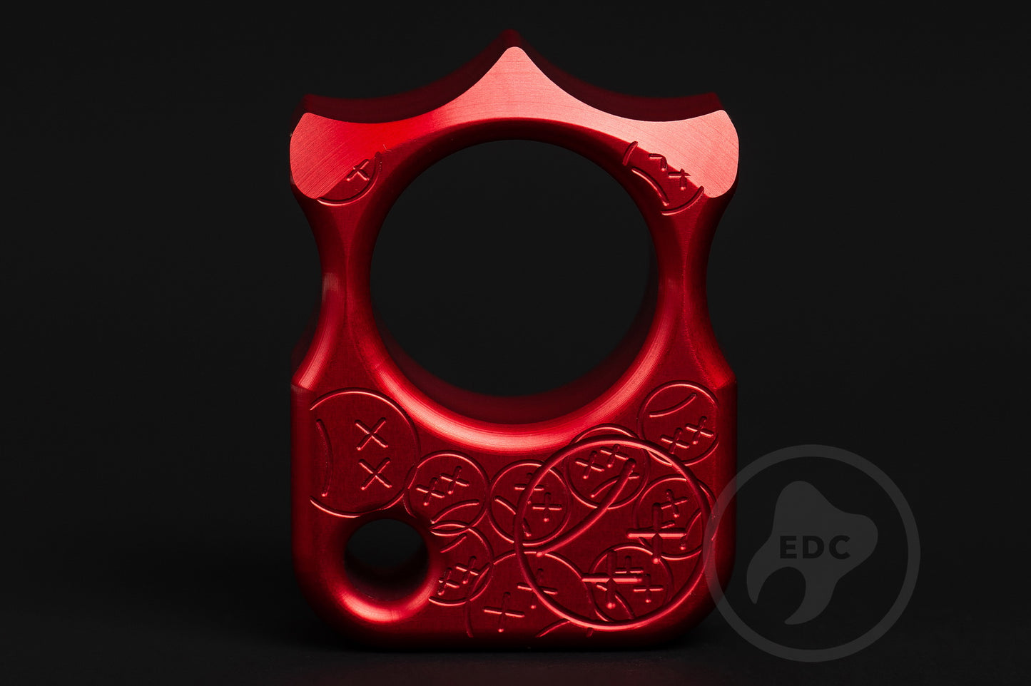 Single Finger Knuckle Duster SFK 03 Stamp Red Anodizing Type 2