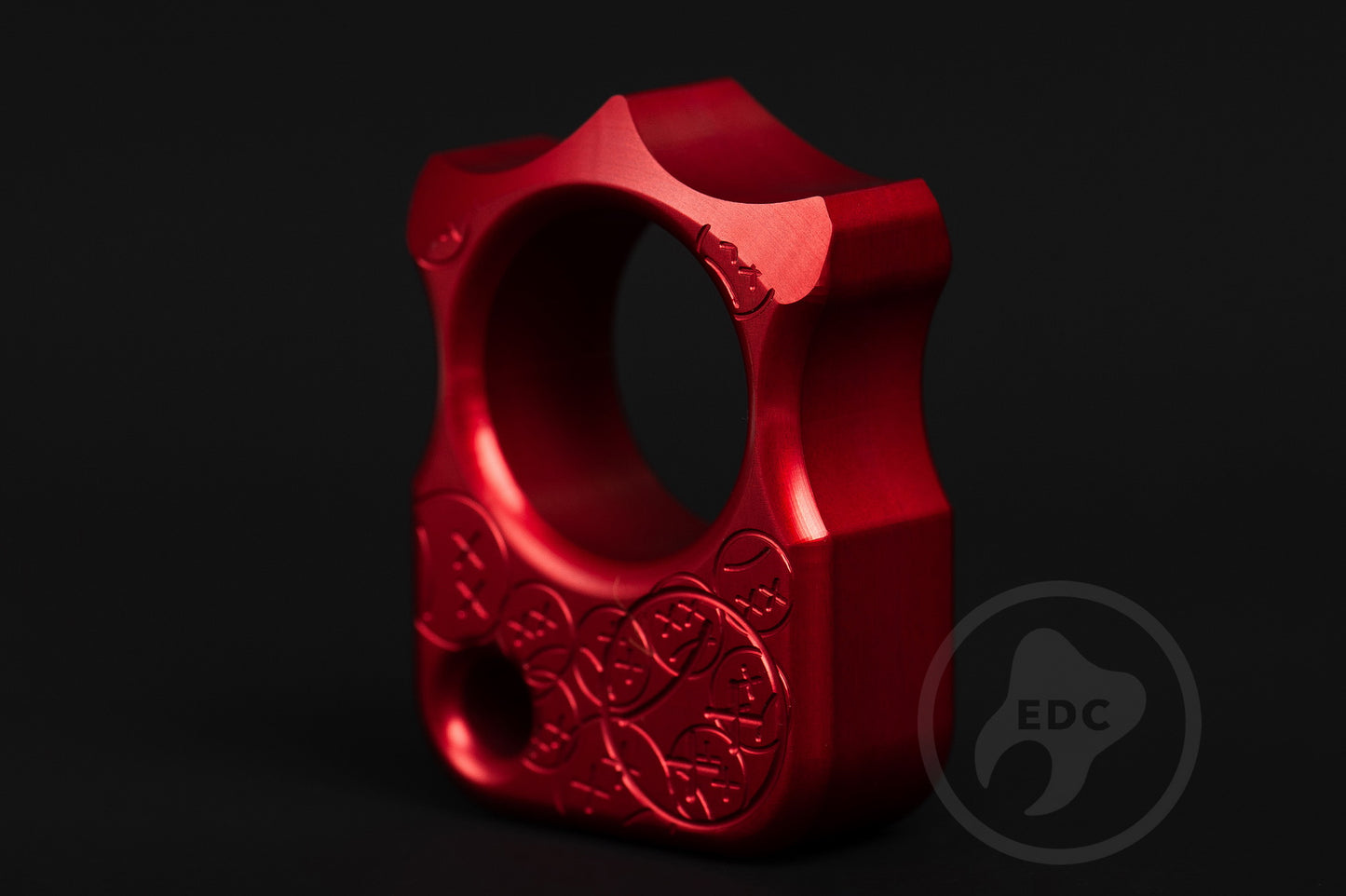 Single Finger Knuckle Duster SFK 03 Stamp Red Anodizing Type 2