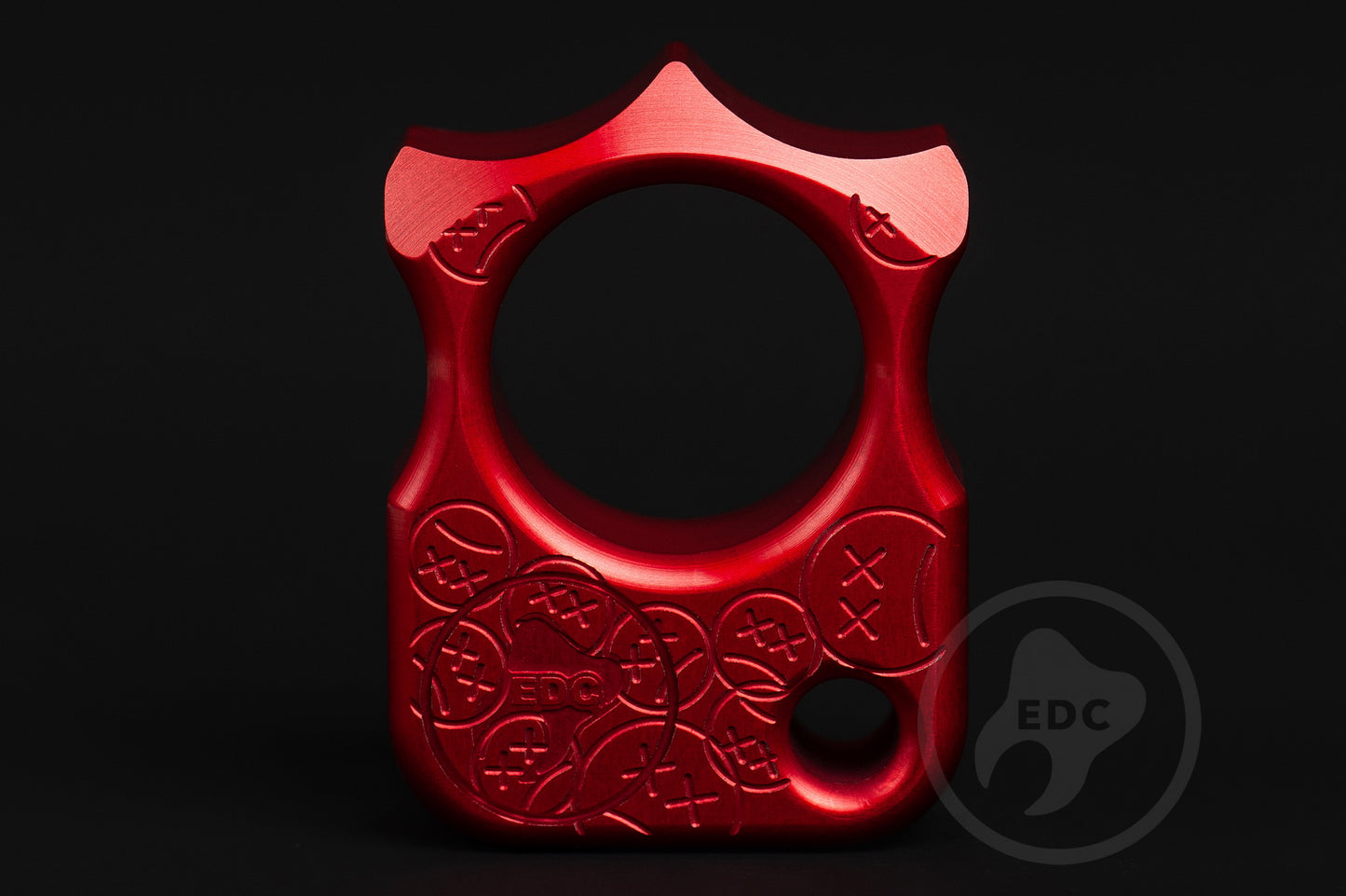 Single Finger Knuckle Duster SFK 03 Stamp Red Anodizing Type 2