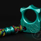 Teal real aluminum 1 finger knuckle duster SFK 03 _ 1
