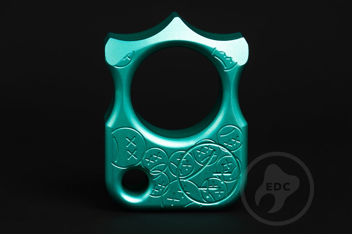 Single Finger Knuckleduster SFK 03 Stamp Teal Anodizing Type 2